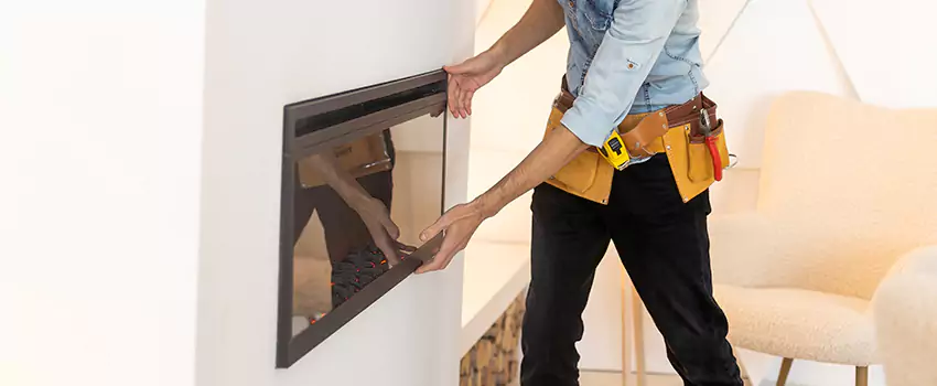 Metal Fireplace Installation in Euless, Texas