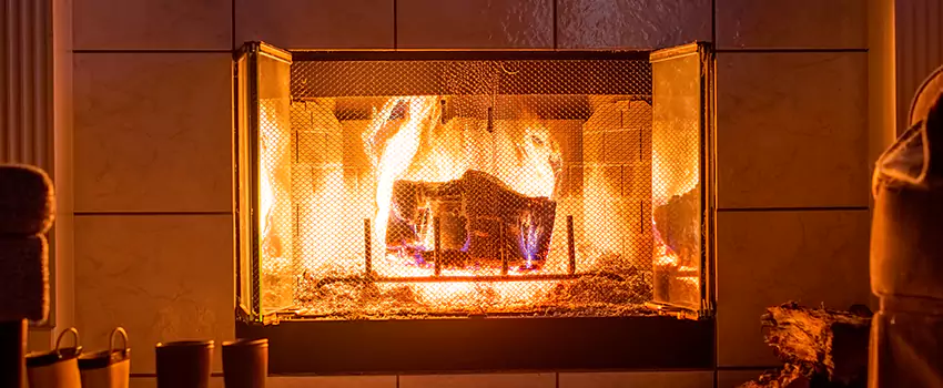 Mendota Hearth Landscape Fireplace Installation in Euless, Texas
