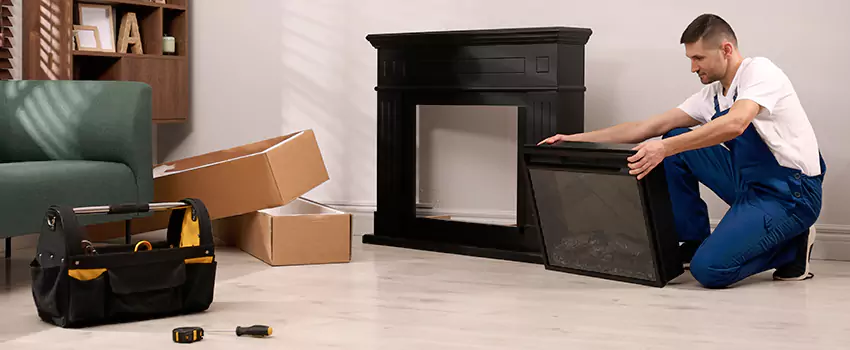 Old Rusted Metal Fireplace Repair And Replacement in Euless, TX